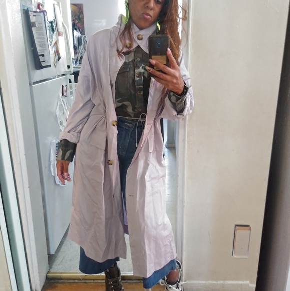 WOMEN'S JACKET, LONG BUTTON PARKA - Picture 2 of 6